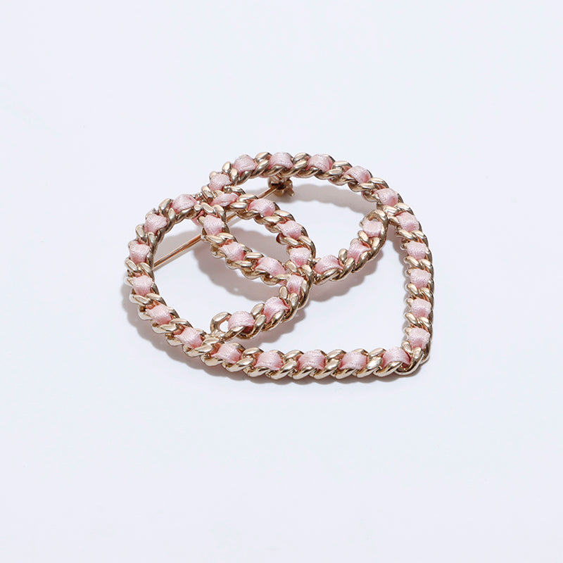 シャネル CHANEL ココマーク ハート ブローチ ピンク WS6260 – NUIR