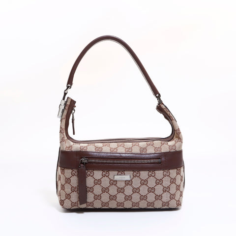 Gucci GG帆布手提包棕色WS6278
