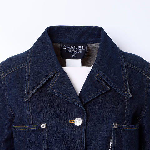 シャネル CHANEL デニムジャケット デニム ネイビー WS6289