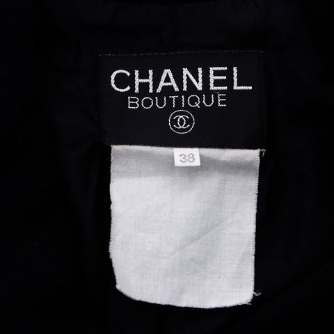 Chanel coco bouton veste laine noire ws6293