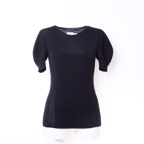 Chanel Cut and Sew Cashmere Black WS6301