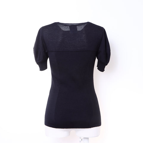 Chanel Cut and Sew Cashmere Black WS6301
