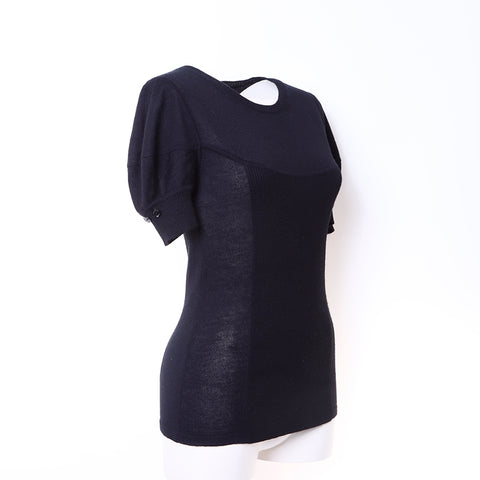 Chanel Cut and Sew Cashmere Black WS6301
