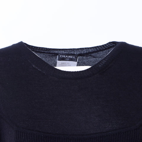 Chanel Cut and Sew Cashmere Black WS6301