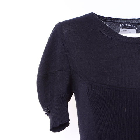 Chanel Cut and Sew Cashmere Black WS6301