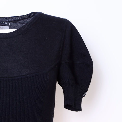 Chanel Cut and Sew Cashmere Black WS6301