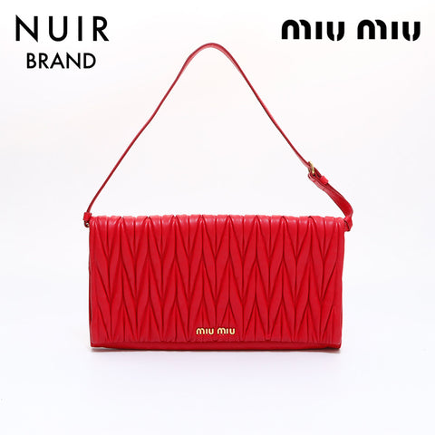Miu Miu Miu Shoulder Bag Red WS6326