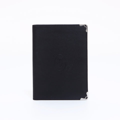 カルティエ CARTIER パスポートケース 二つ折り財布 ブラック WS6328