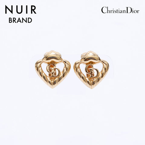 Boucles d'oreilles de logo chrétien Dior Gold WS6329