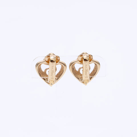 Boucles d'oreilles de logo chrétien Dior Gold WS6329
