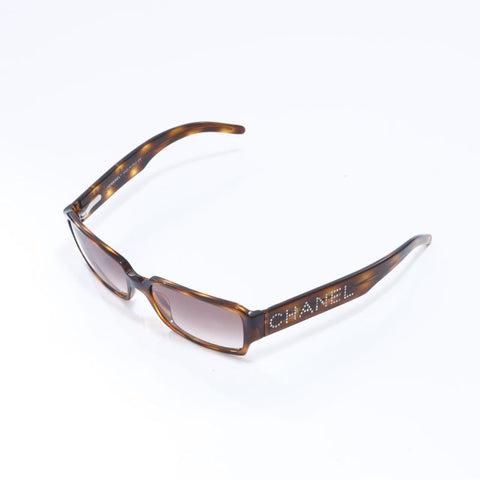 シャネル CHANEL ココマーク ラインストーン サングラス ブラウン WS6335