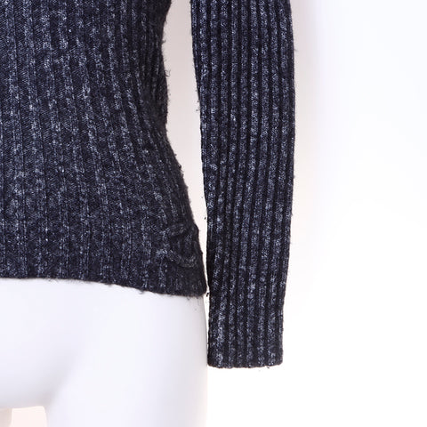 CHANEL Turtleneck Size:34 knit gray WS6340