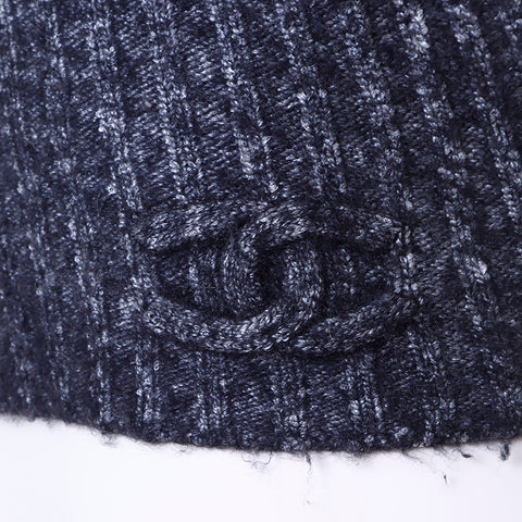 CHANEL Turtleneck Size:34 knit gray WS6340