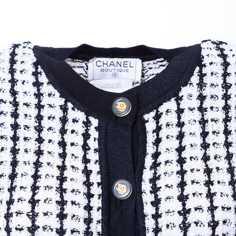 Chanel Chanel Coco Bouton CARDIGAN CARTIGAN POLYESTER BLANC WS6343