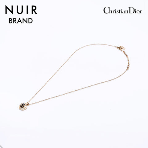 クリスチャンディオール Christian Dior ロゴ ネックレス ゴールド WS6369