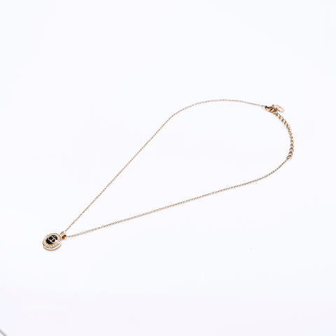 クリスチャンディオール Christian Dior ロゴ ネックレス ゴールド WS6369
