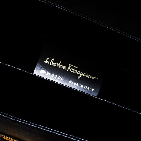 Salvatore Ferragamo 2way Gancini Handbag Black WS6379