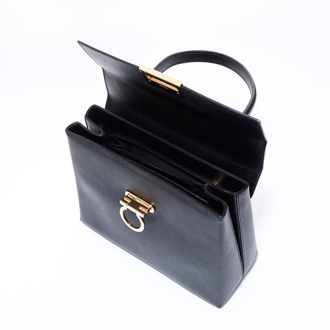 Salvatore Ferragamo 2way Gancini Handbag Black WS6379