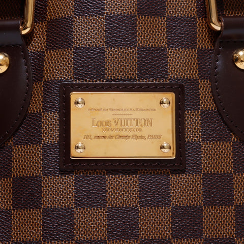 ルイ・ヴィトン LOUIS VUITTON ハムステッドPM ダミエ ハンドバッグ PVC ブラウン WS6385