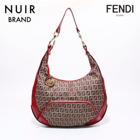 Fendi Zucchino手袋帆布棕色WS6390