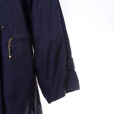 CHANEL COCO Button coat polyester black WS6403