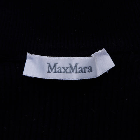 Max Mara Size:S リブニット マックスマラ ニット ブラック WS6427