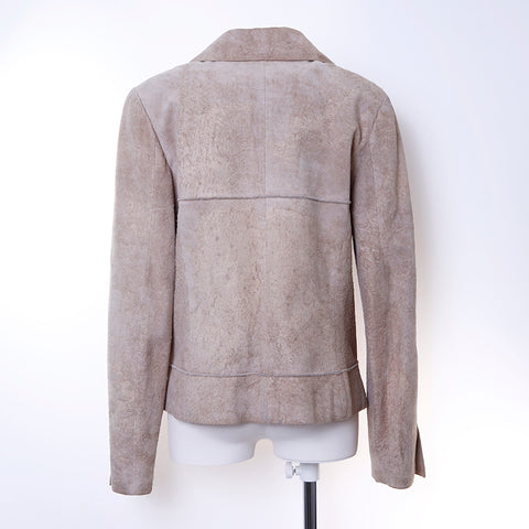 Taille de Chanel: 38 veste de veste beige ws6431