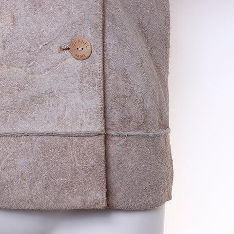 Taille de Chanel: 38 veste de veste beige ws6431