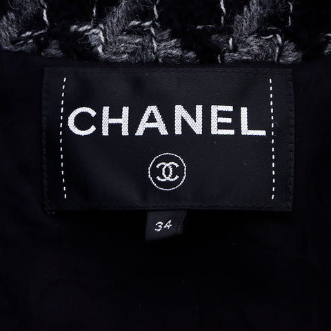 シャネル CHANEL Size:34 ツイード ジップアップ ジャケット ブラック WS6437