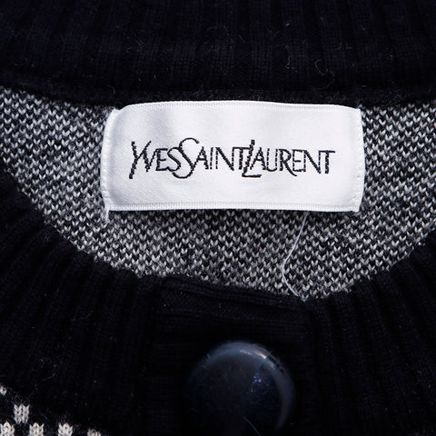 イヴ・サンローラン YVES SAINT LAURENT Size:M フラワー 総柄 YSL カーディガン マルチカラー WS6441