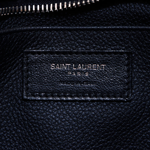 イヴ・サンローラン YVES SAINT LAURENT 2WAY ベイビーカバス ハンドバッグ ブラック WS6451