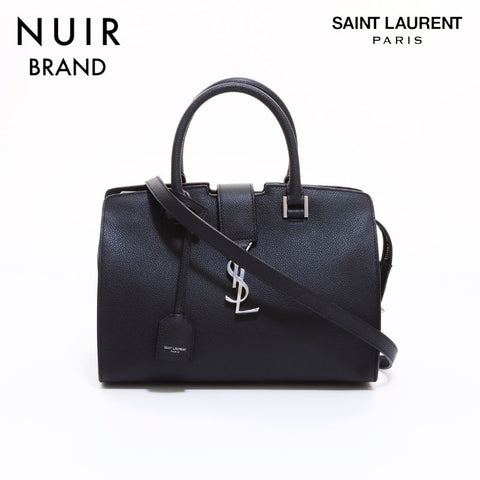 Yves Saint Laurent YVES SAINT LAURENT 2WAY Baby Cabas Handbag Black WS6451