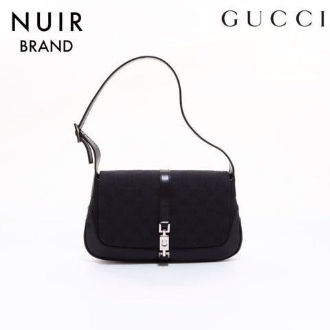Gucci GG Canvas Handbag Black WS6461