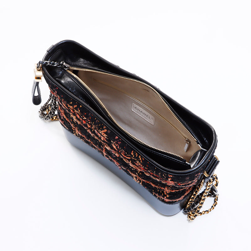シャネル CHANEL ガブリエル ツイード ホーボー ショルダーバッグ