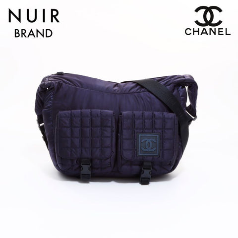 Chanel Sports Line No. 9 Shoulder Bag Navy WS6470
