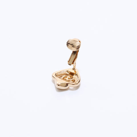 Boucles d'oreilles en forme de cœur chrétien Dior Ensemble de 2 collier d'or WS6478