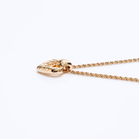 Boucles d'oreilles en forme de cœur chrétien Dior Ensemble de 2 collier d'or WS6478