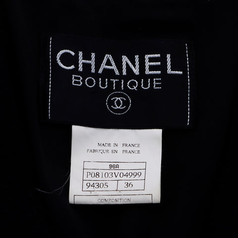 シャネル CHANEL Size:36 ツイード ジャケット スカート セットアップ ブラック WS6494