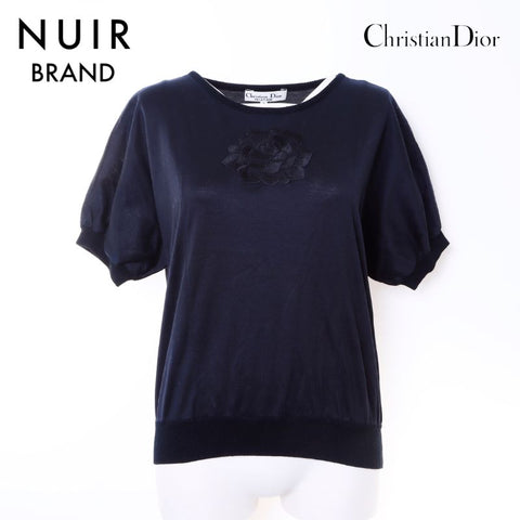 クリスチャンディオール Christian Dior フラワー 半袖Ｔシャツ ブラック WS6497