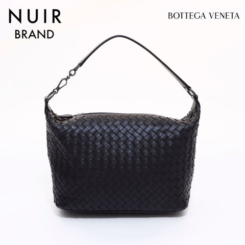Bottegavenetta Intrecciato Shoulder Bag Black WS6514