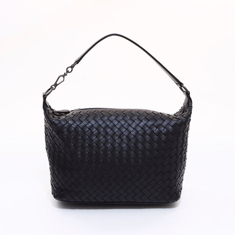 ボッテガヴェネタ BOTTEGAVENETA イントレチャート ショルダーバッグ ブラック WS6514