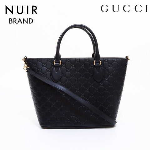 Gucci GUCCI Guccishima 2Way Shoulder Bag Black WS6521