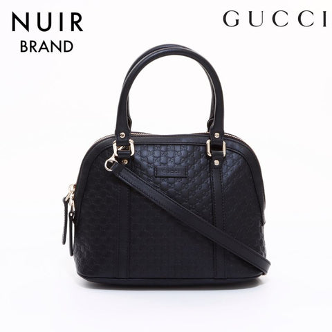 Gucci GUCCI Guccishima 2Way Shoulder Bag Black WS6523