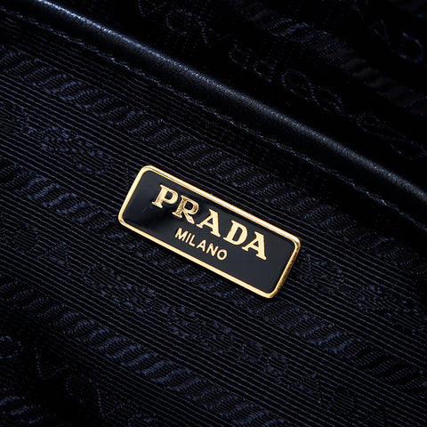 プラダ PRADA レザーチェーン ショルダーバッグ ブラック WS6525