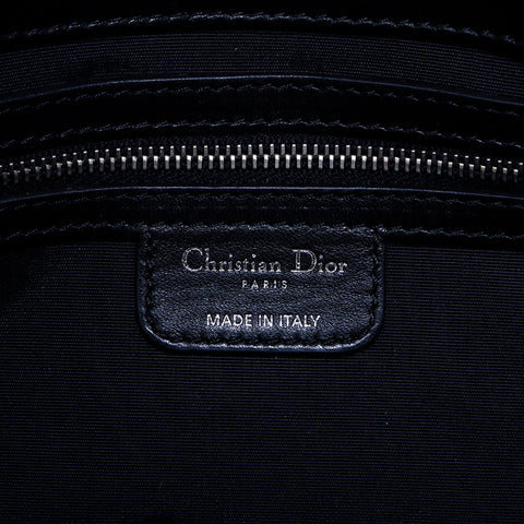 クリスチャンディオール Christian Dior カナージュ レザーチェーン ショルダーバッグ ブラック WS6528