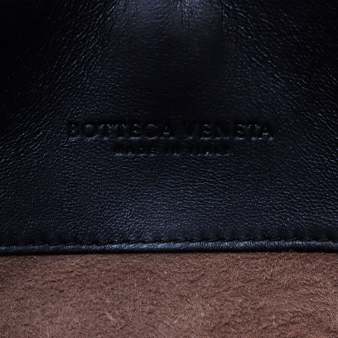 ボッテガヴェネタ BOTTEGAVENETA レザー ハンドバッグ ブラック WS6536