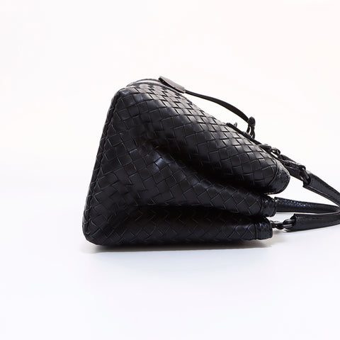 ボッテガヴェネタ BOTTEGAVENETA レザー ハンドバッグ ブラック WS6536