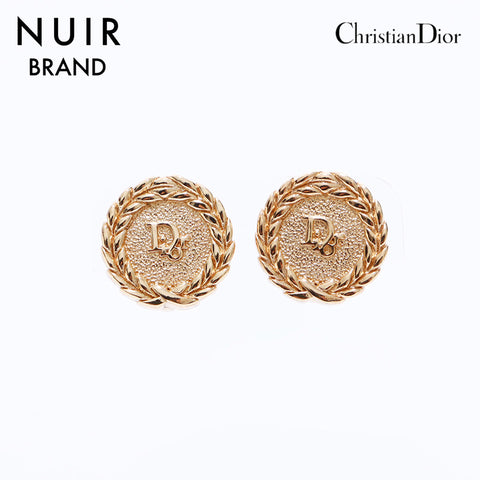クリスチャンディオール Christian Dior ロゴ イヤリング ゴールド WS6556
