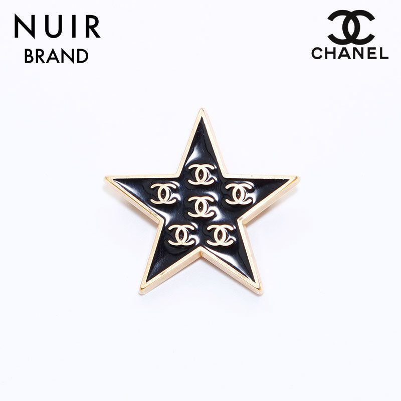 シャネル CHANEL ココマーク スター ブローチ ブラック WS6575 – NUIR