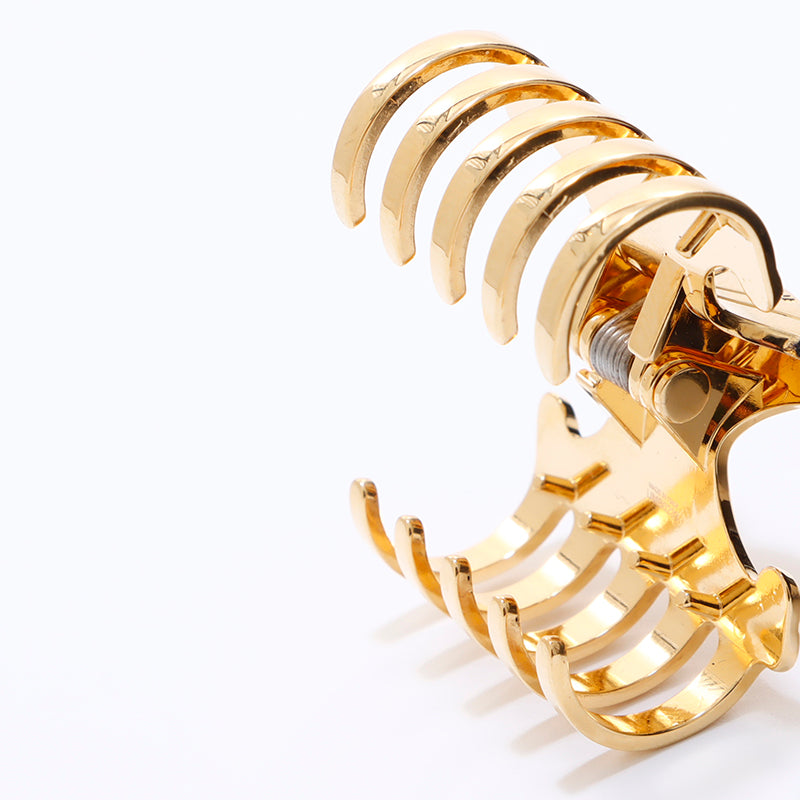 セリーヌ CELINE マカダム バレッタ ゴールド WS6579 – NUIR VINTAGE